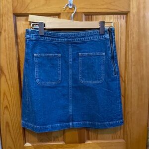 LOFT Blue A-Line Mini Skirt Casual